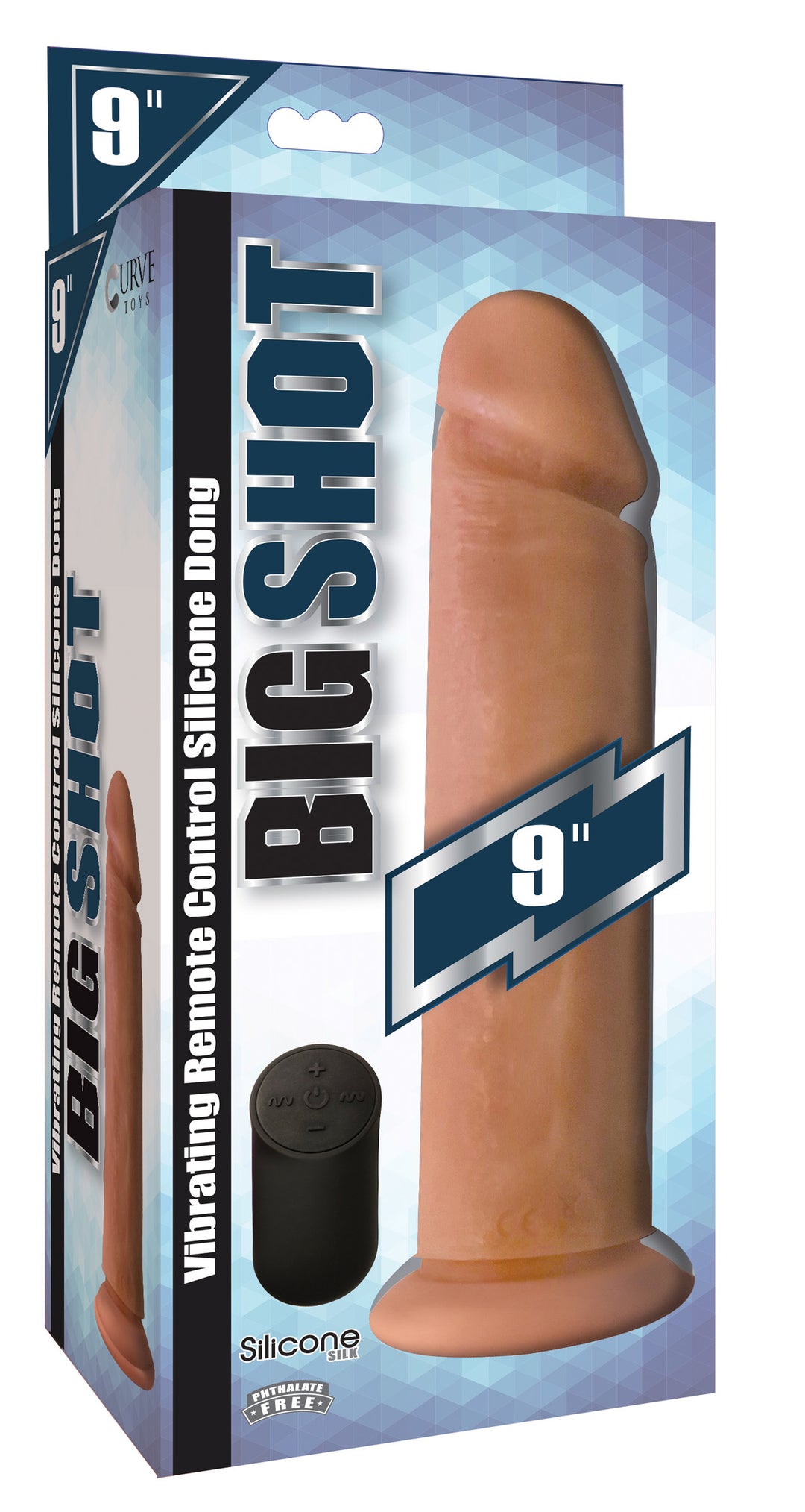 Big SHOT 9 Inch Vibrating Remote Control Dildo