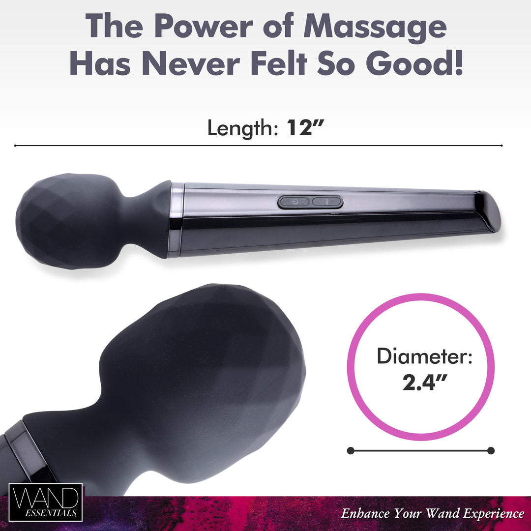 Diamond Head 24X Rechargeable Silicone Wand Massager