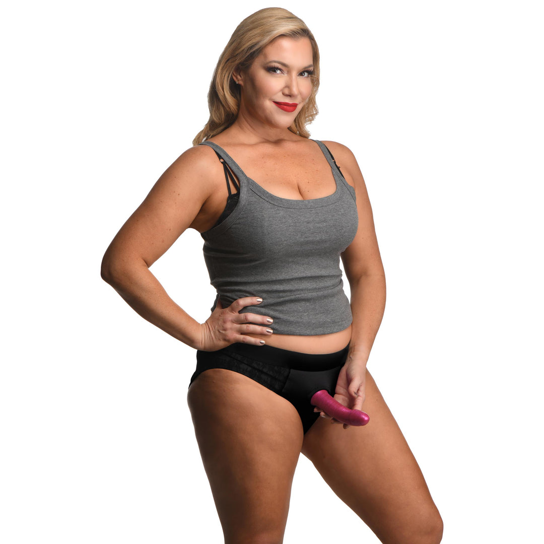 Lace Envy Crotchless Panty Harness, 3XL