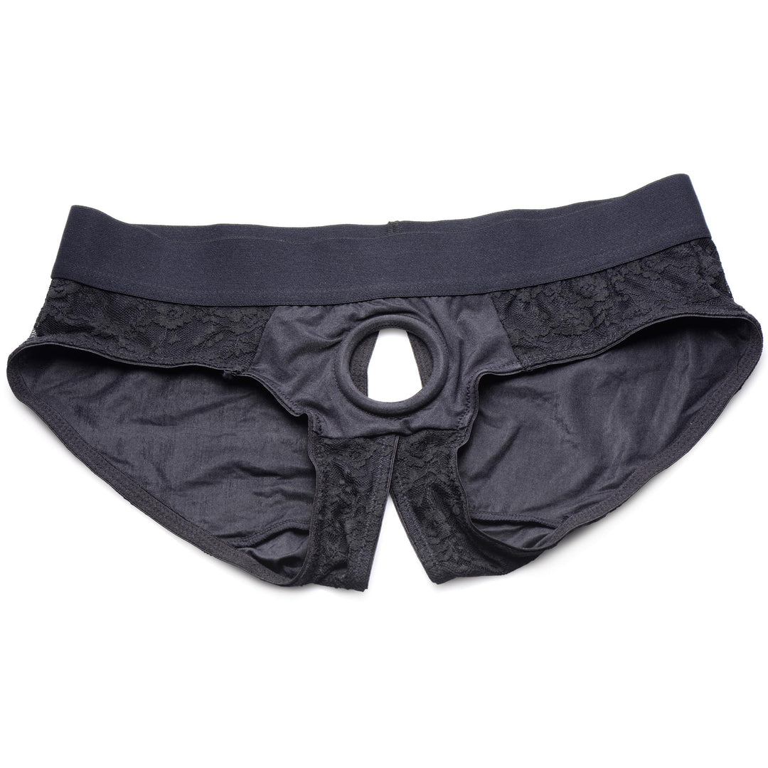 Lace Envy Crotchless Panty Harness, 3XL