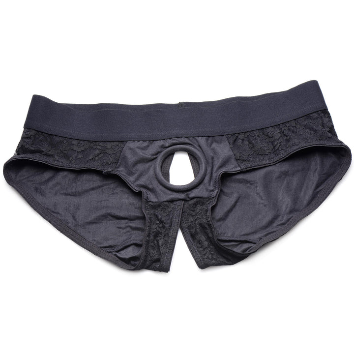 Lace Envy Crotchless Panty Harness, 3XL