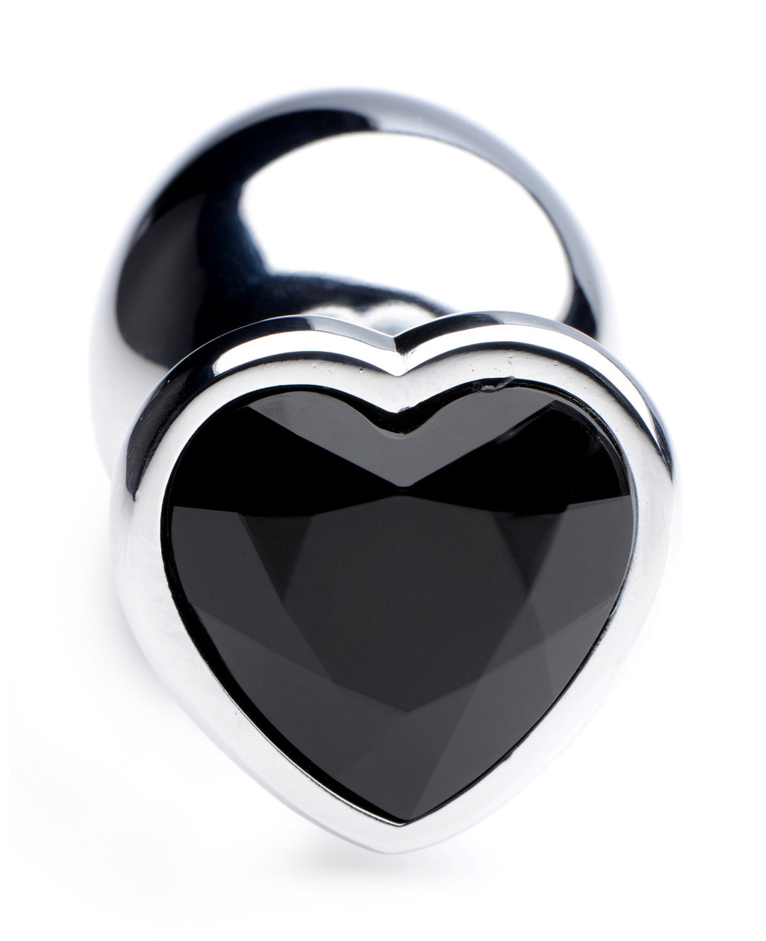 Heart Gem Anal Plug in Black Large