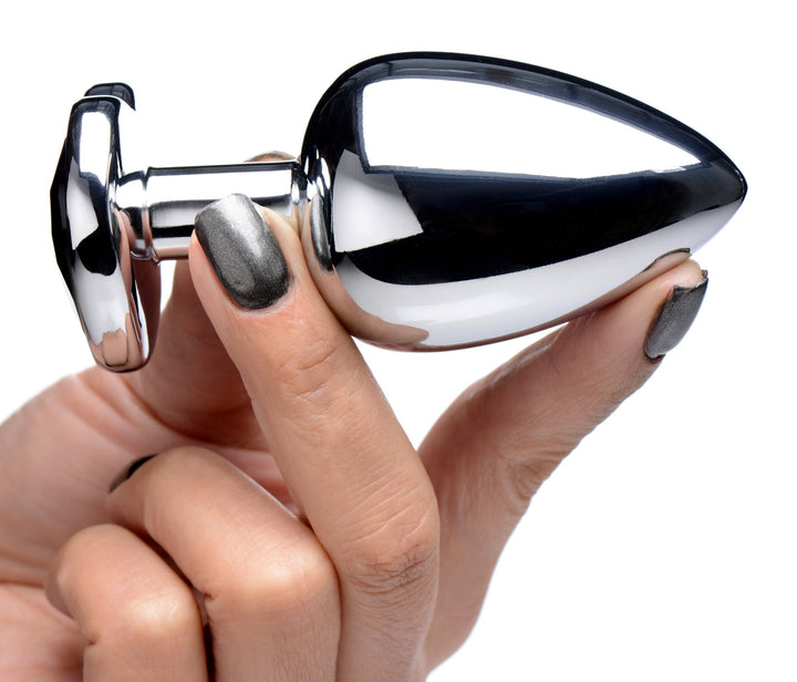 Heart Gem Anal Plug in Black Large