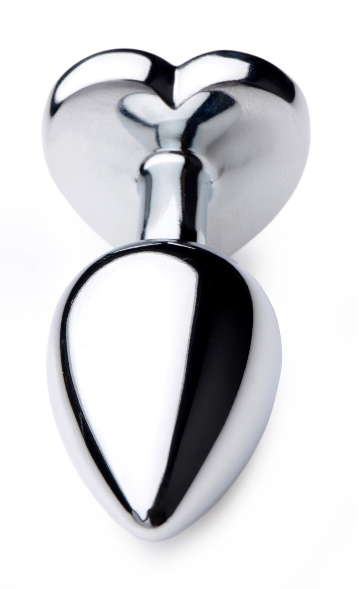 Heart Gem Anal Plug in Black Small
