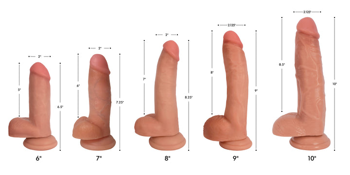 10 Inch Light Jock Realistic Dildo - Lifelike Dildo - Large Realistic Dildo