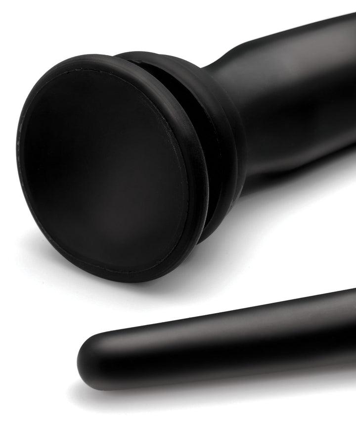Black Silicone 22 Inch Tapered Anal Hose