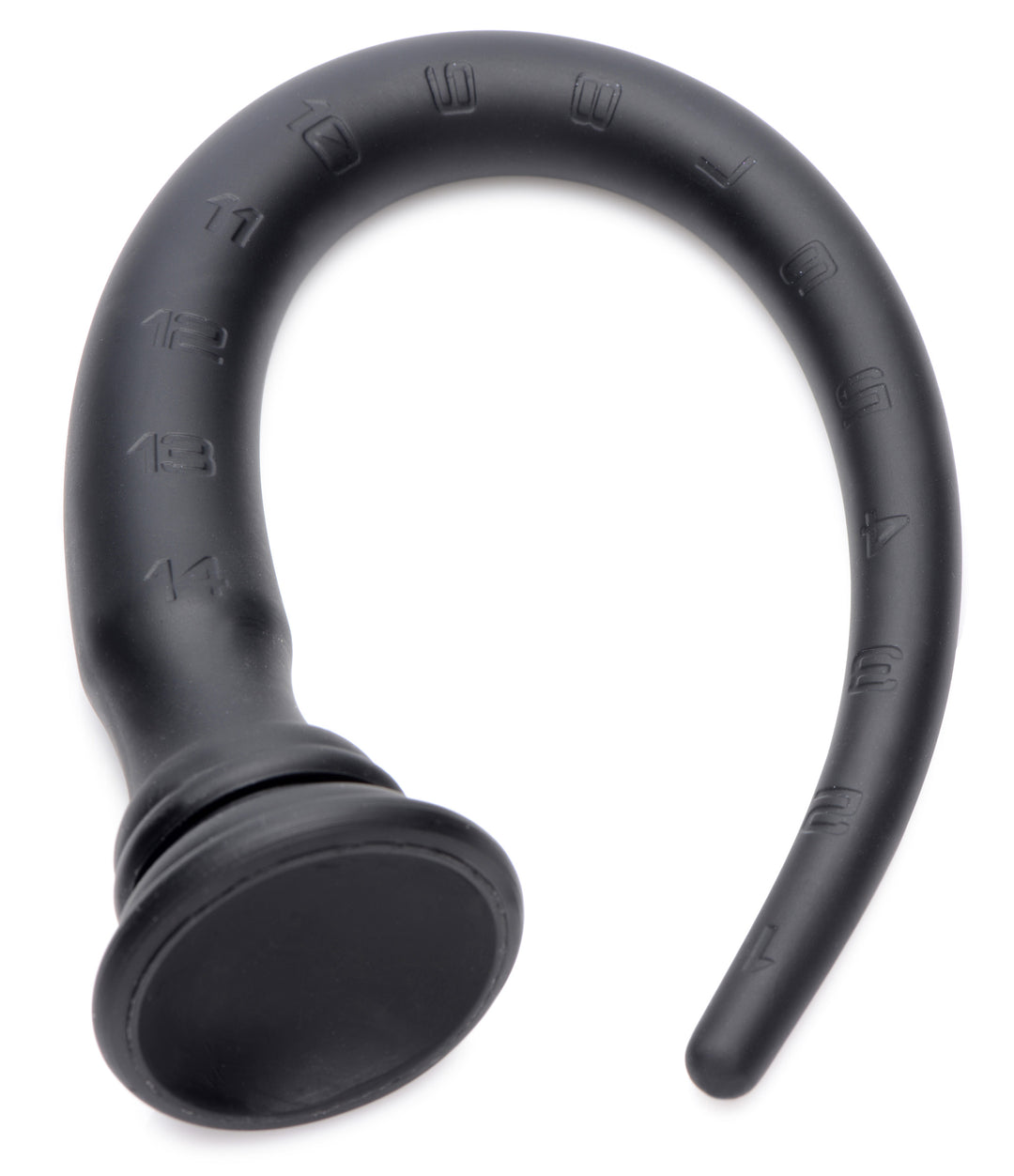 Black Silicone 15 Inch Tapered Anal Hose