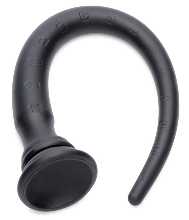 Black Silicone 15 Inch Tapered Anal Hose