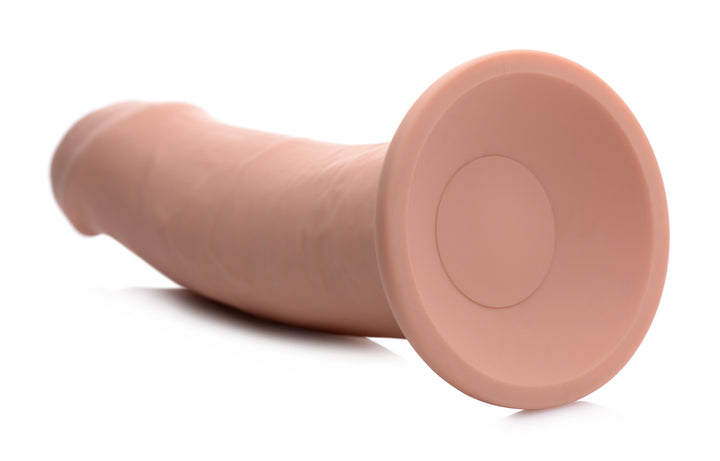 7X Inflatable and Vibrating 7 Inch Remote Control Silicone Dildo