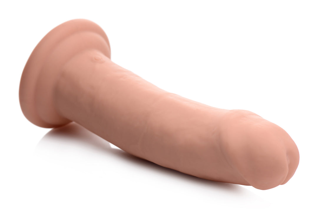 7X Inflatable and Vibrating 7 Inch Remote Control Silicone Dildo