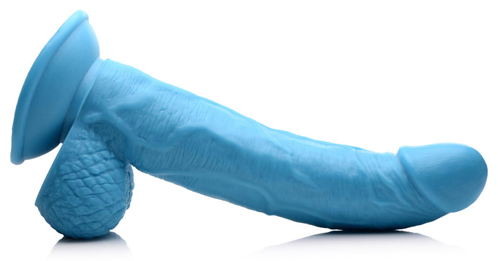 7.5 Inch Realistic Dildo with Balls - Blue