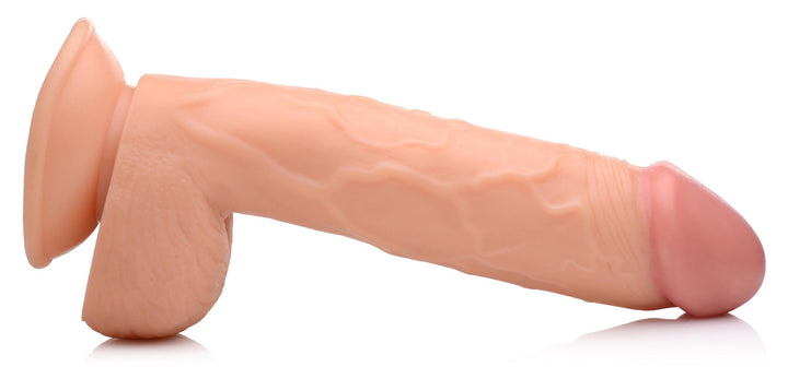 Light 8.25 Inch Realistic Dildo w/ Suction Cup & Balls