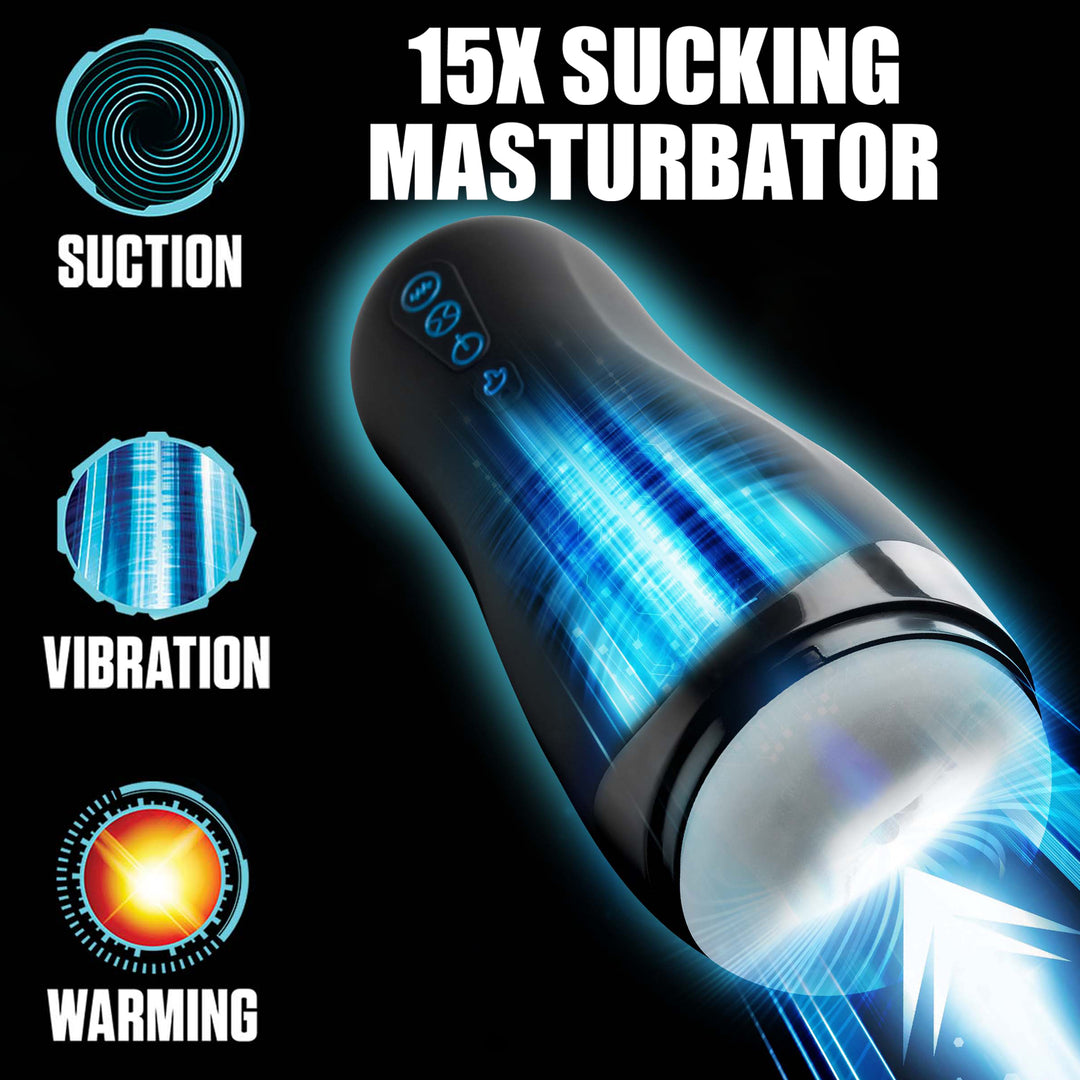 Auto Milker 15X Sucking Masturbator - Vibrating Masturbator