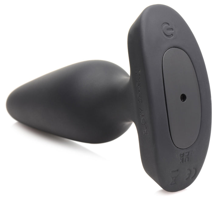 28X Laser Heart Silicone Anal Plug with Remote – Medium Booty Sparks