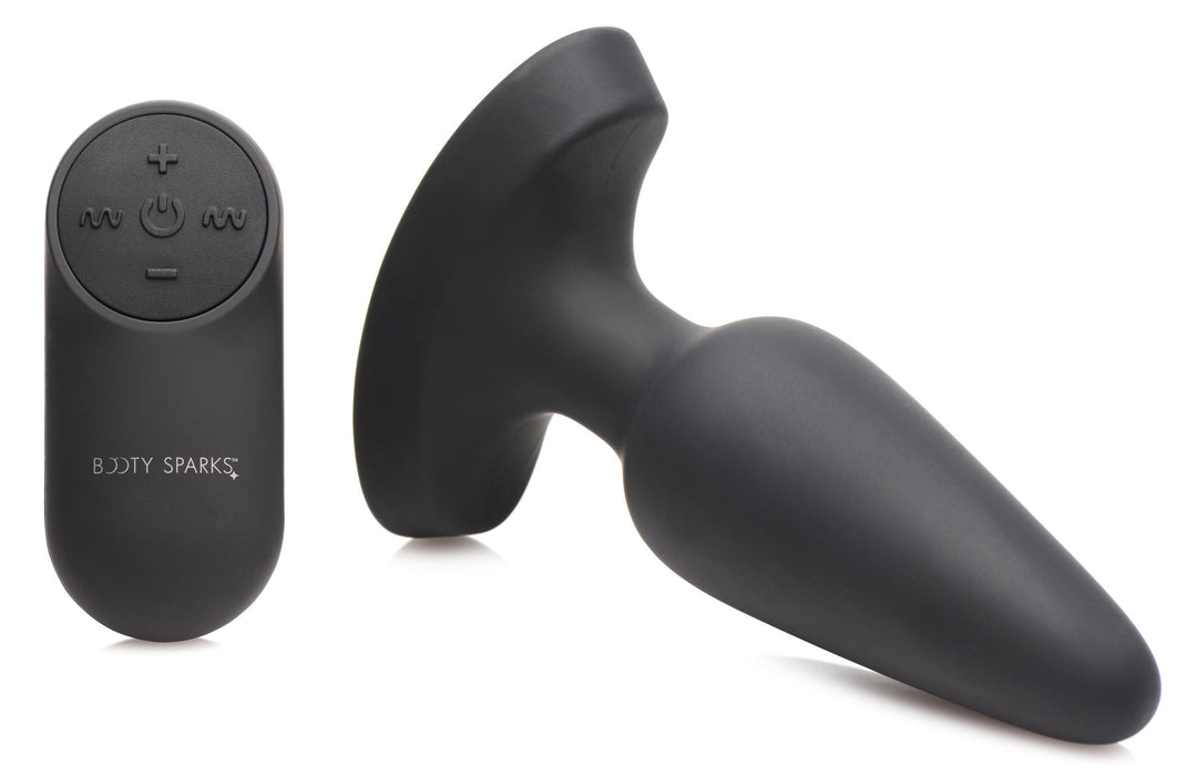 28X Laser Heart Silicone Anal Plug with Remote – Medium Booty Sparks