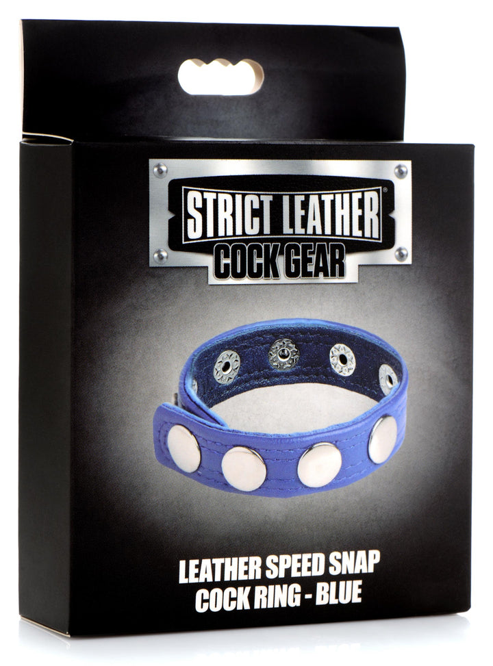 Leather Speed Snap Cock Ring -