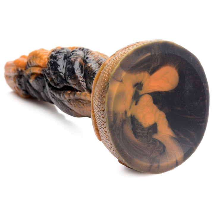 Ravager 8 Inch Silicone Rippled Dragon Dildo w/ Suction Cup