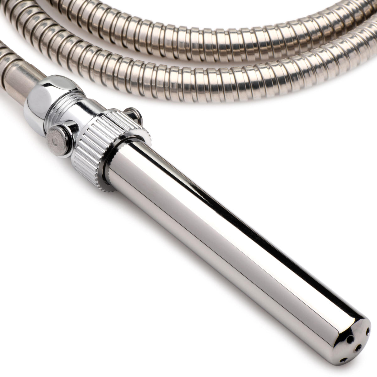 Stainless Steel Enema Nozzle with Quick Shut Off Valve