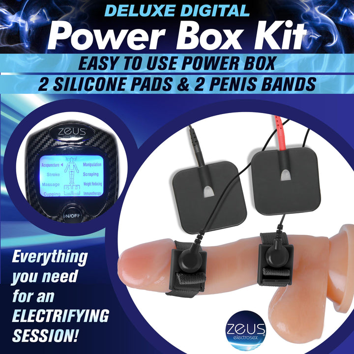 Deluxe Electrosex Power E-Stim Box Kit