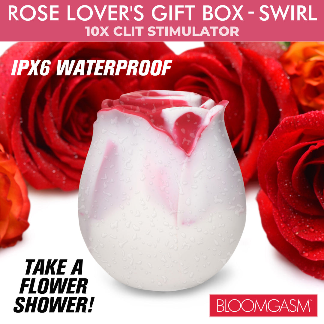 Rose Lovers Gift Box 10X Clit Suction Rose, Swirl