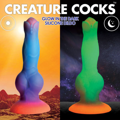 8.5 Inch Space Cock | Glow-in-the-Dark Fantasy Dildo