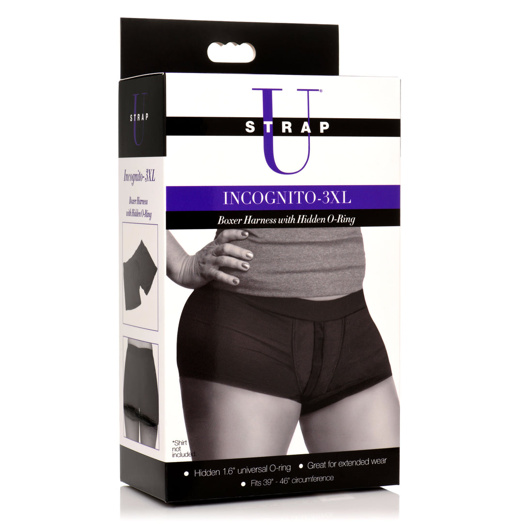 Incognito Boxer Harness with Hidden O-Ring, 3XL