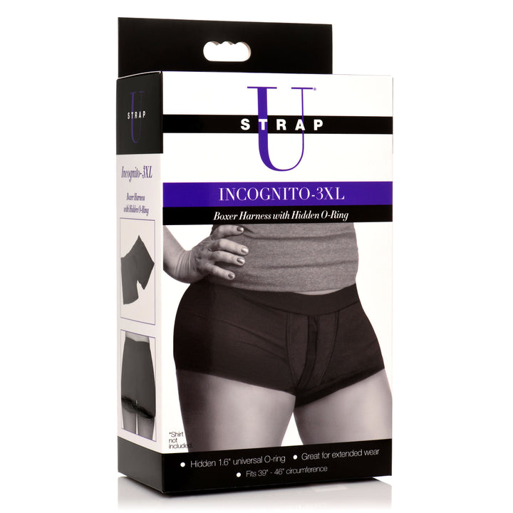 Incognito Boxer Harness with Hidden O-Ring, 3XL