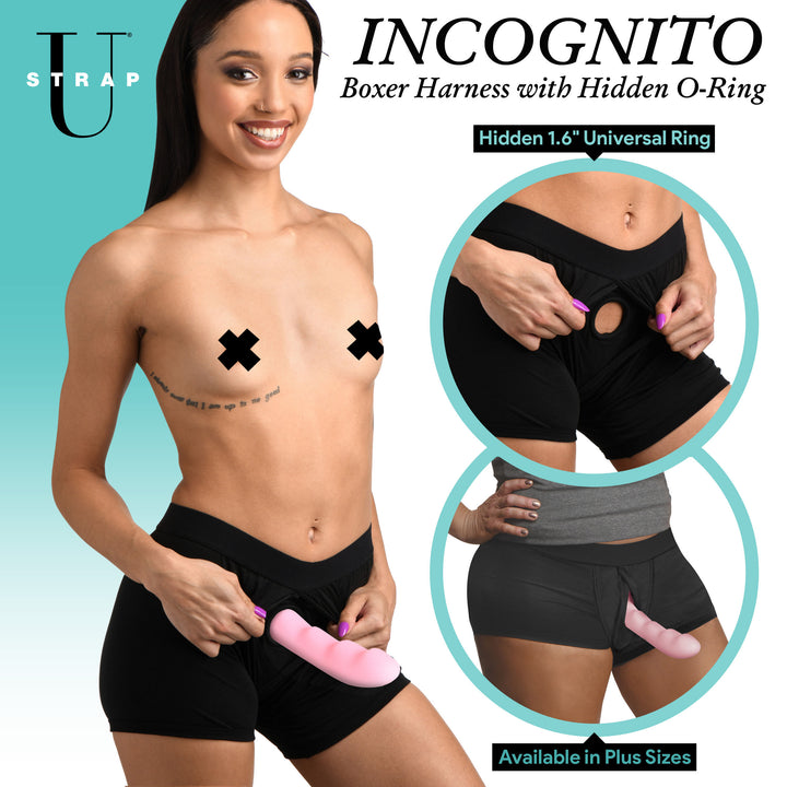 Incognito Boxer Harness with Hidden O-Ring, 3XL