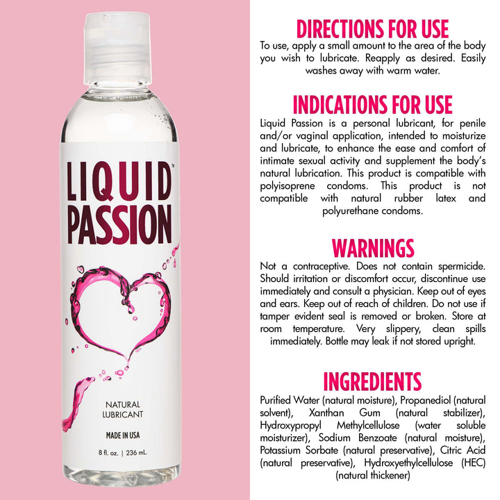 Proudly Made in the USA Natural Lubricant - 8 oz 16 oz 34 oz