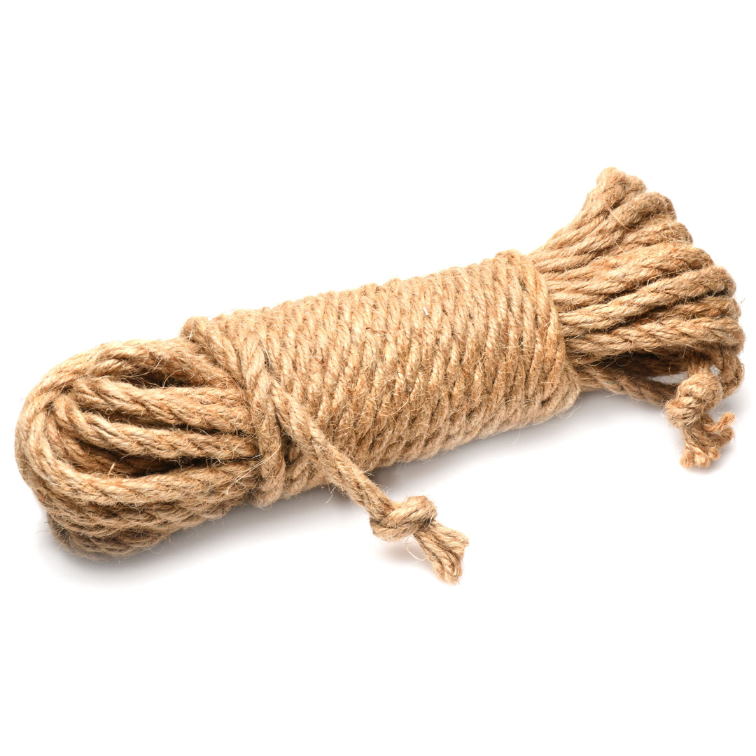 Tied Up Natural Jute Bondage Rope