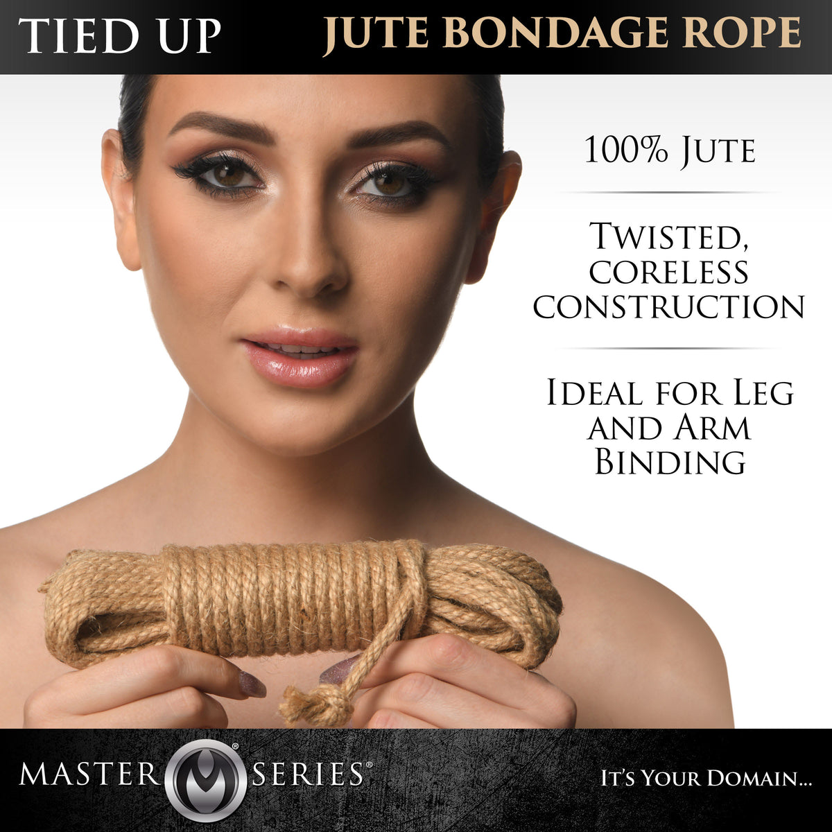 Tied Up Natural Jute Bondage Rope