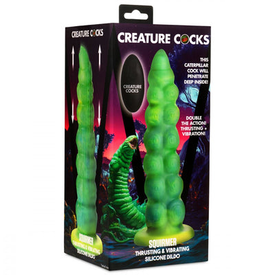 8.8 Inch Squirmer | Vibrating Fantasy Dildo - Thrusting Alien Dildo