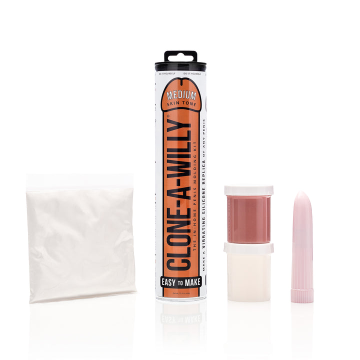 Clone-A-Willy Vibrating Silicone Penis Casting Kit, Medium Tone