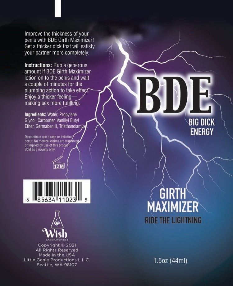 BDE Girth Maximizer Cream for Men