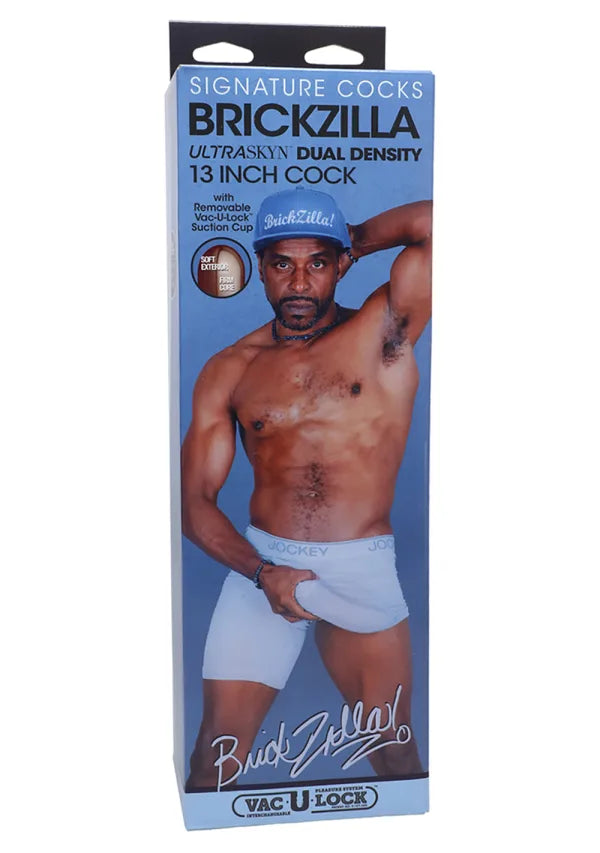Signature Cocks Brickzilla 13 Inch Ultraskyn Dual Density Dildo
