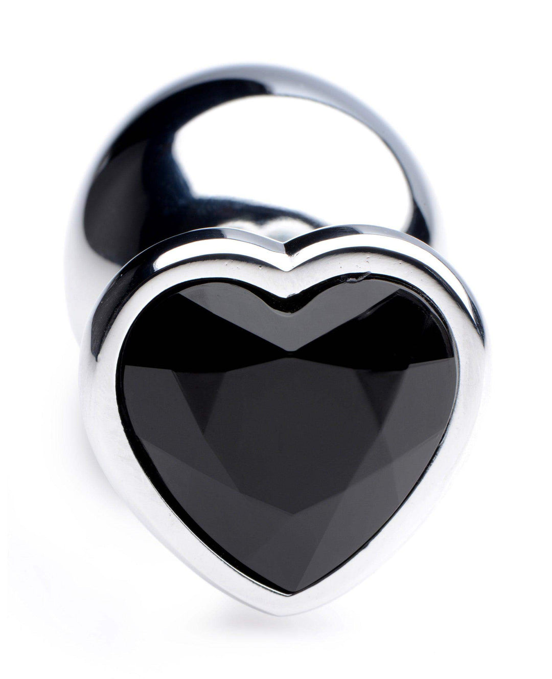 Heart Gem Anal Plug in Black Large