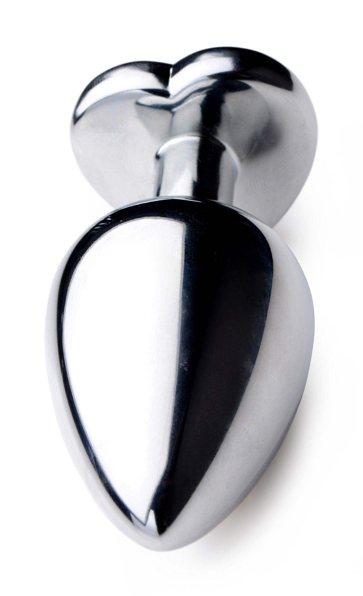 Heart Gem Anal Plug in Black Large