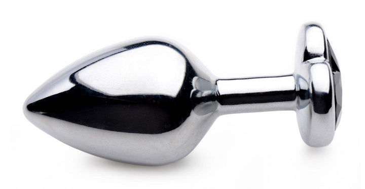 Heart Gem Anal Plug in Black Medium