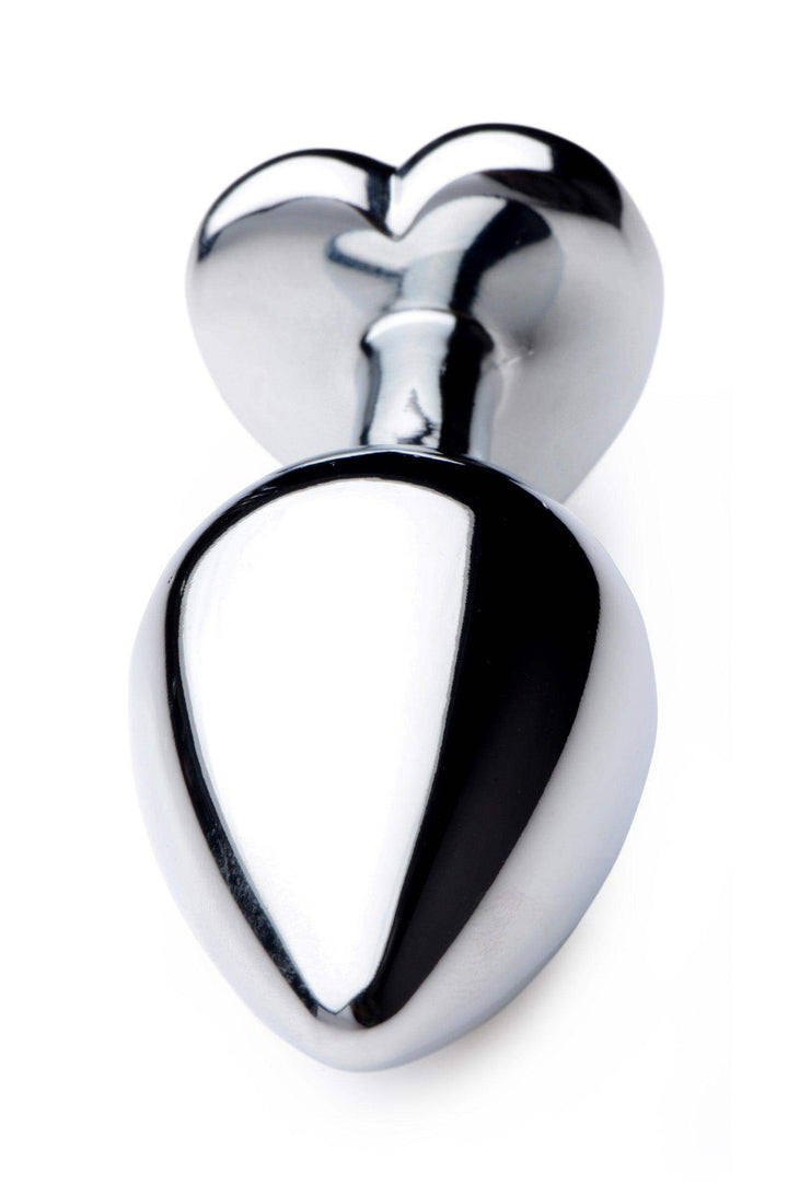 Heart Gem Anal Plug in Black Medium