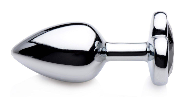 Heart Gem Anal Plug in Black Small