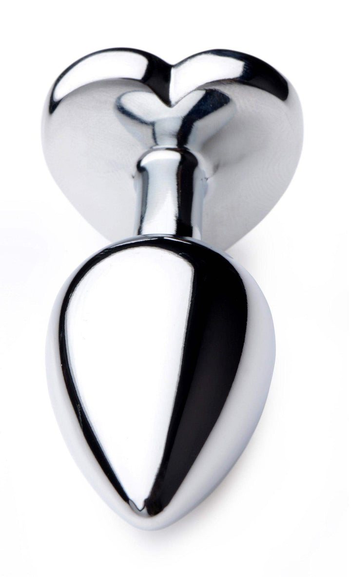 Heart Gem Anal Plug in Black Small