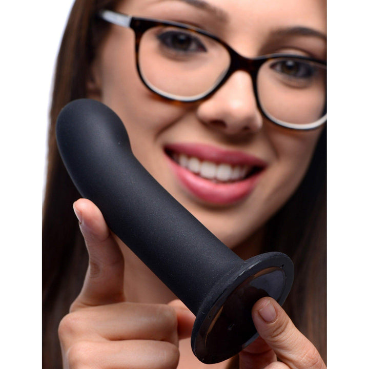 Silicone Strap-On Dildo in Black Large