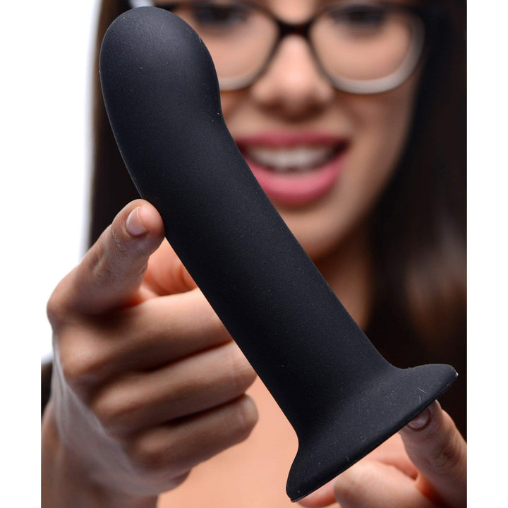 Silicone Strap-On Dildo in Black Large