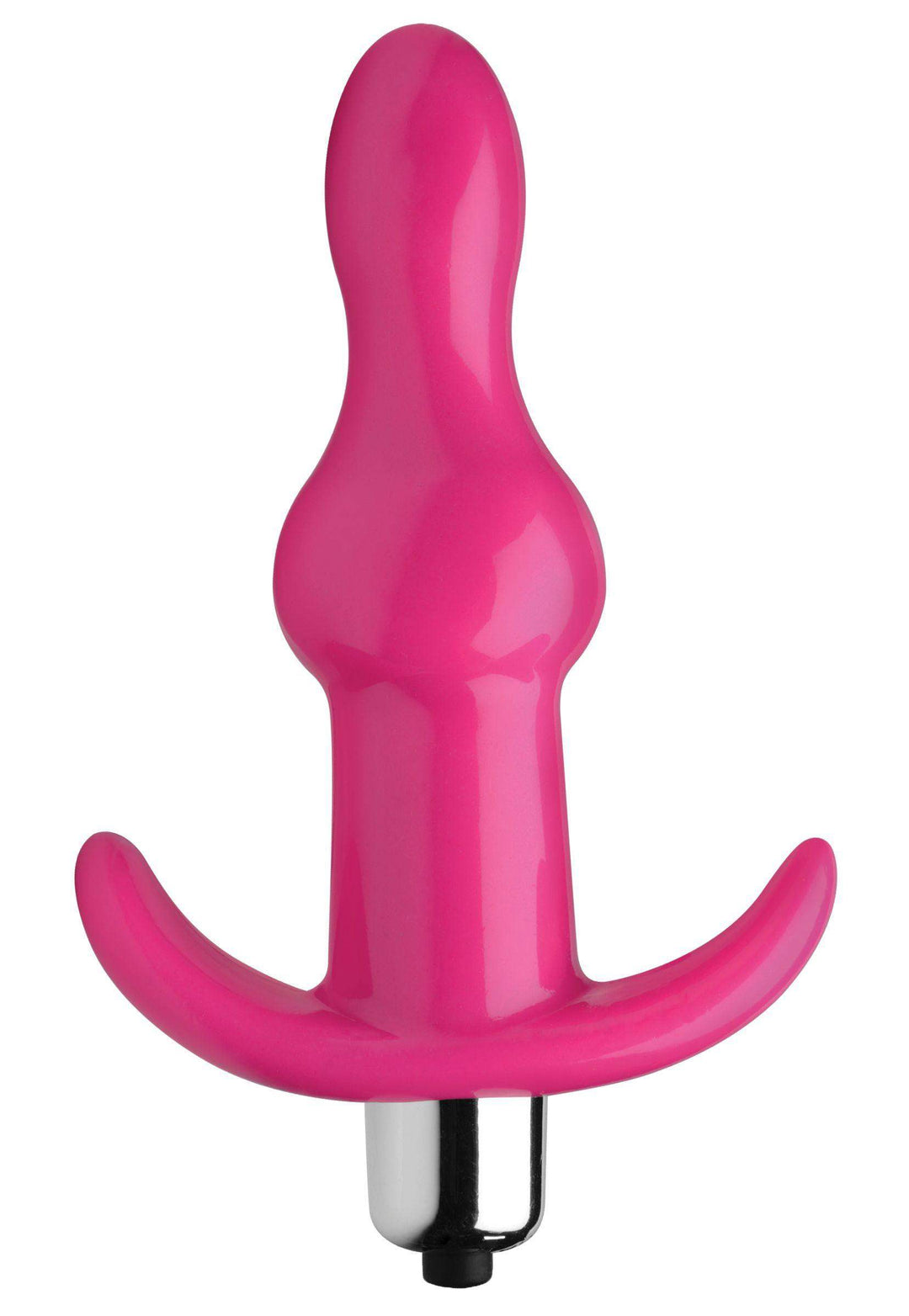 Bumpy Vibrating Anal Plug in Pink