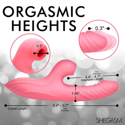 Candy-Thrust Silicone Thrusting and Sucking Rabbit Vibrator - The Dildo Hub