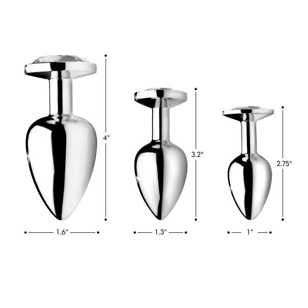 Gem Anal Plug in Clear Large