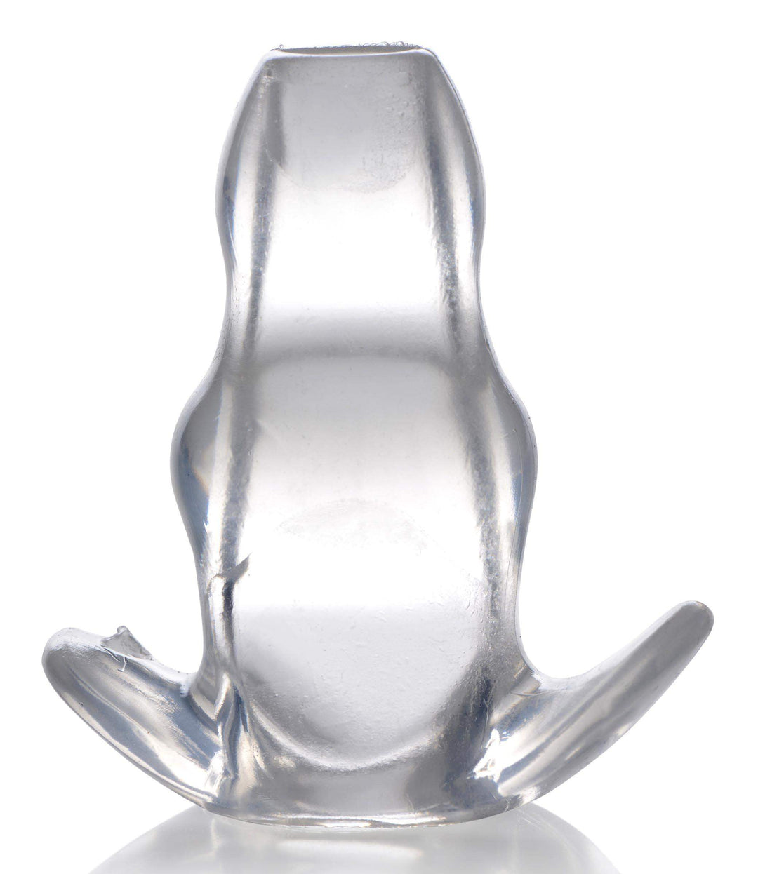 Clear View Hollow Anal Plug in Clear Small