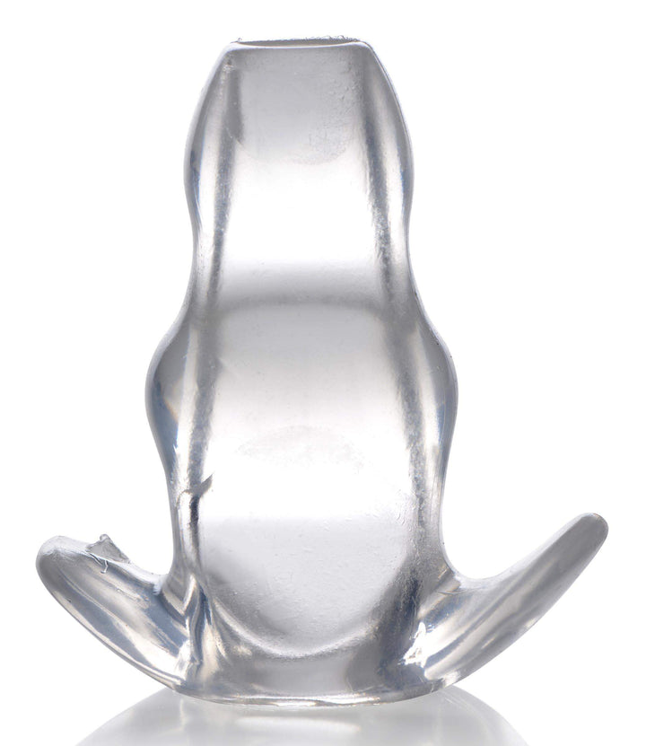 Clear View Hollow Anal Plug in Clear Small