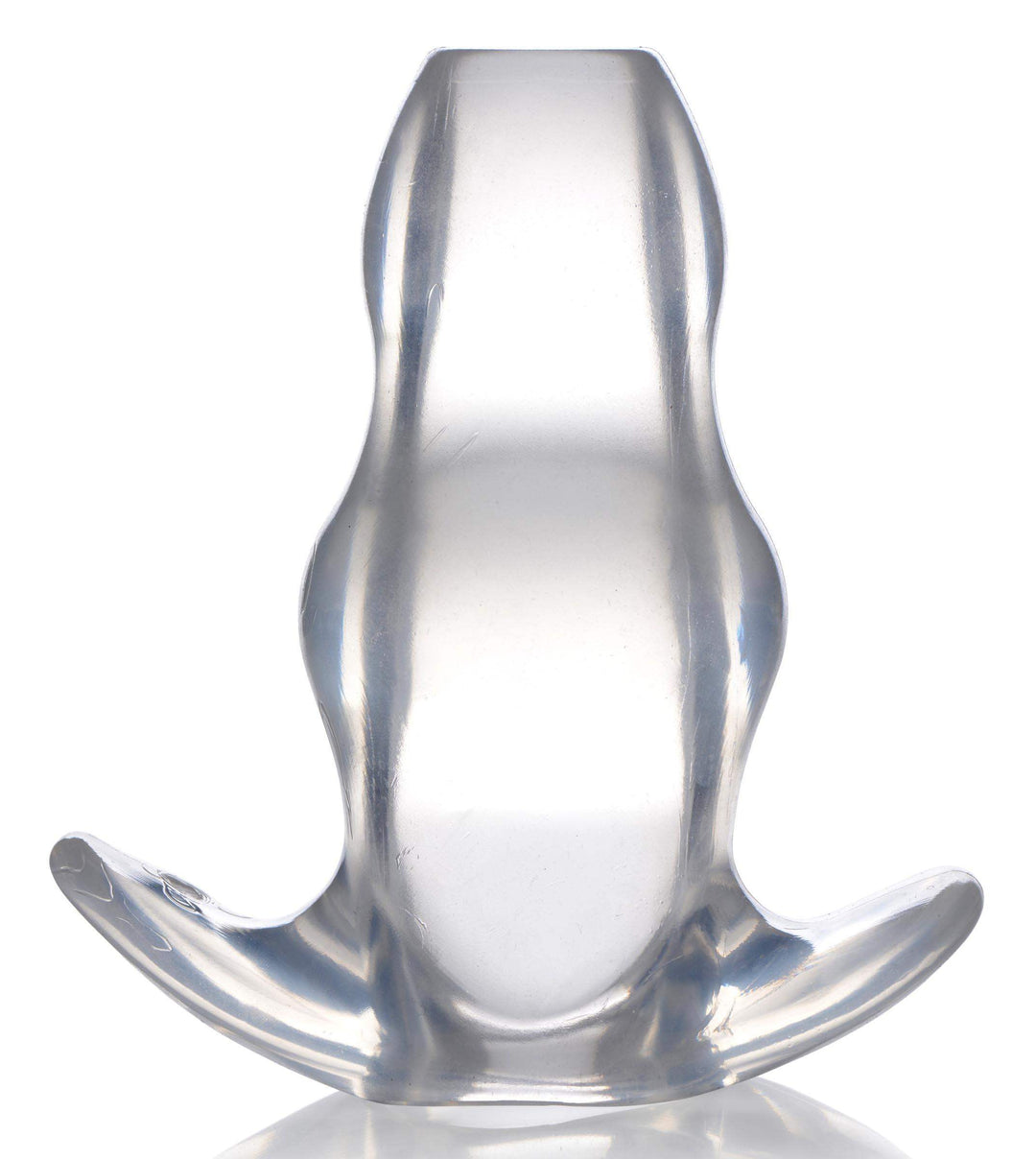 Clear View Hollow Anal Plug in Clear XL