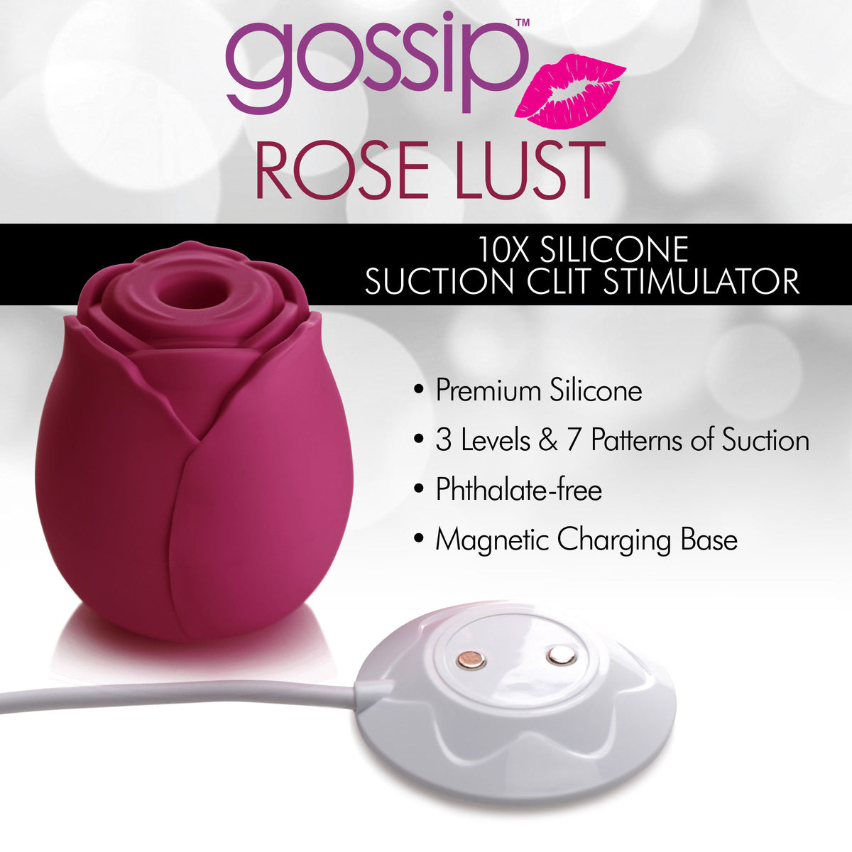 10X Violet Rose Lust Clitoral Suction Stimulator